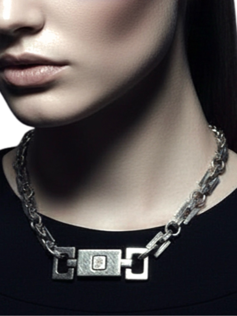 Upcycled Jackie O’ Gucci Piston Lock Necklace - Picture 5 of 14
